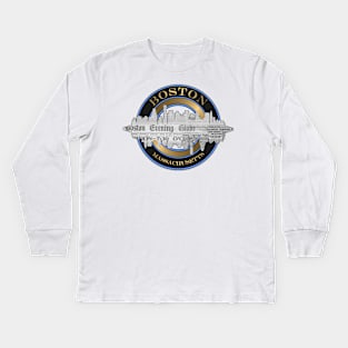 A Souvenir Of Boston Massachusetts Kids Long Sleeve T-Shirt